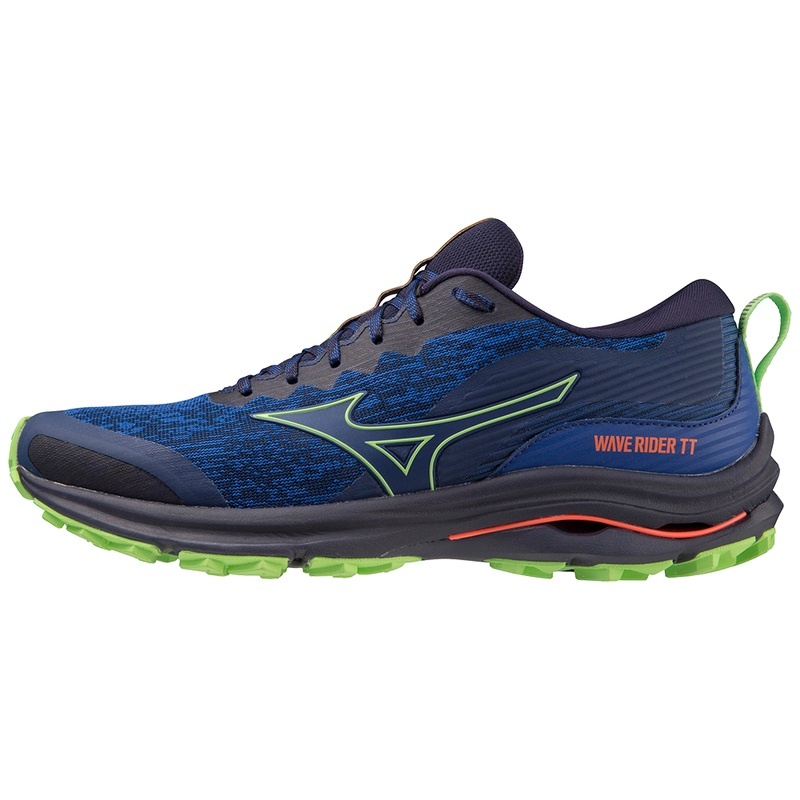 Mizuno Wave Rider TT Παπουτσια για Τρεξιμο ανδρικα σκουρο μπλε πρασινο | Greece M1046NG