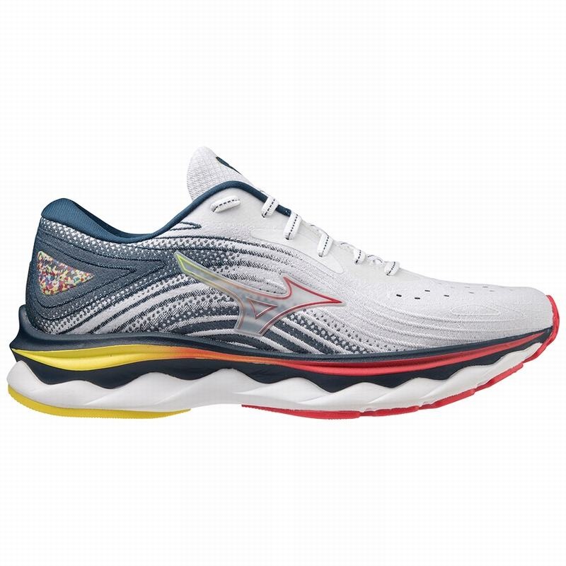 Mizuno Wave Sky 6 Παπουτσια για Τρεξιμο γυναικεια ασπρα | Greece M4062WJ