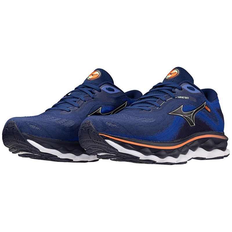 Mizuno Wave Sky 7 Παπουτσια για Τρεξιμο ανδρικα ασημι | Greece M0843VJ