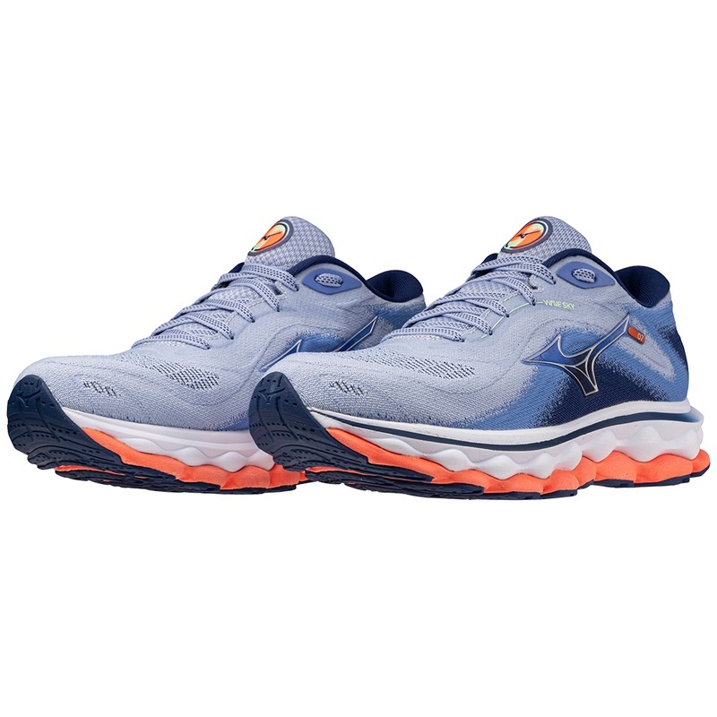 Mizuno Wave Sky 7 Παπουτσια για Τρεξιμο γυναικεια μπλε | Greece M8251OX