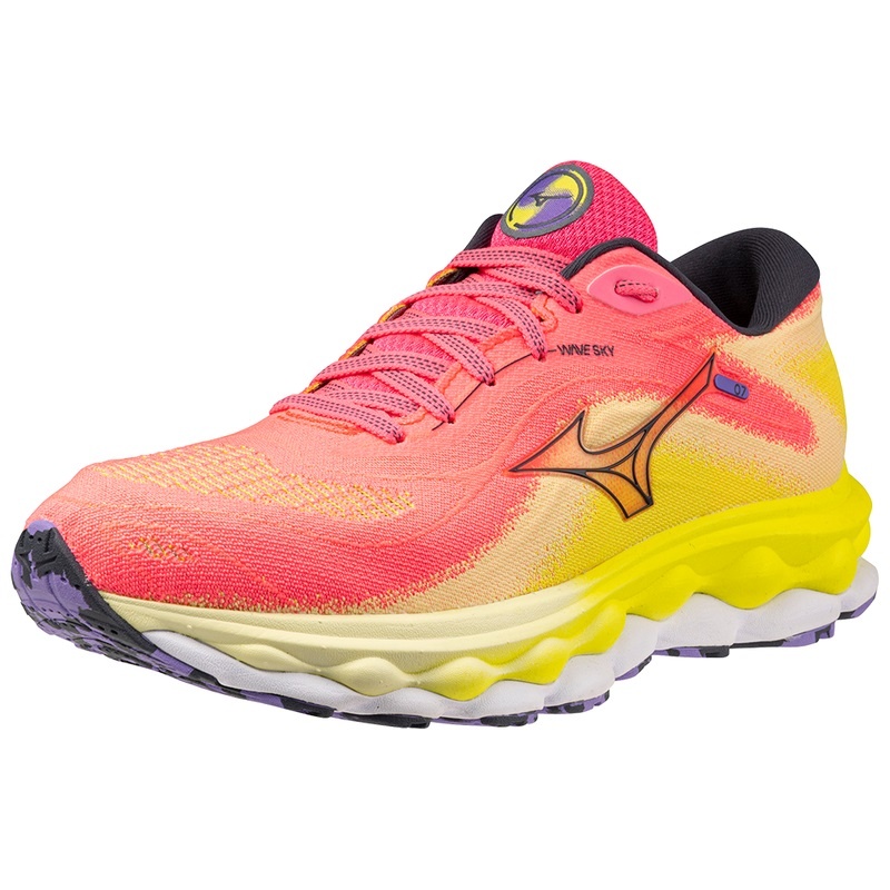 Mizuno Wave Sky 7 Παπουτσια για Τρεξιμο γυναικεια μπλε | Greece M8710SB