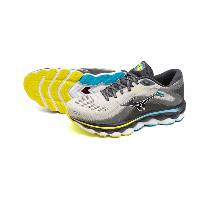 Mizuno Wave Sky 7 Παπουτσια για Τρεξιμο ανδρικα μπλε ασπρα | Greece M0439VO