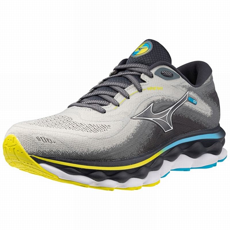 Mizuno Wave Sky 7 Παπουτσια για Τρεξιμο ανδρικα μπλε ασπρα | Greece M0439VO