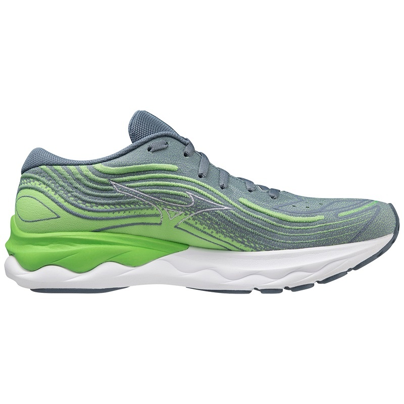 Mizuno Wave Skyrise 4 Παπουτσια για Τρεξιμο ανδρικα πρασινο μπλε | Greece M4289ZQ