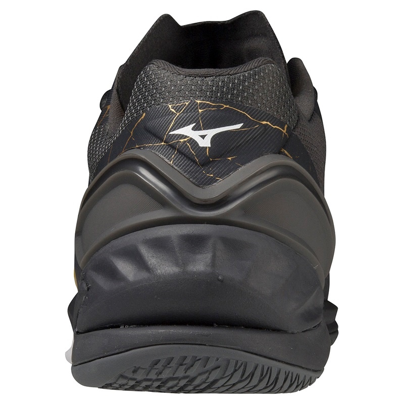 Mizuno Wave Stealth Neo Παπουτσια Χαντμπολ γυναικεια μαυρα χρυσο χρωμα | Greece M3948NQ