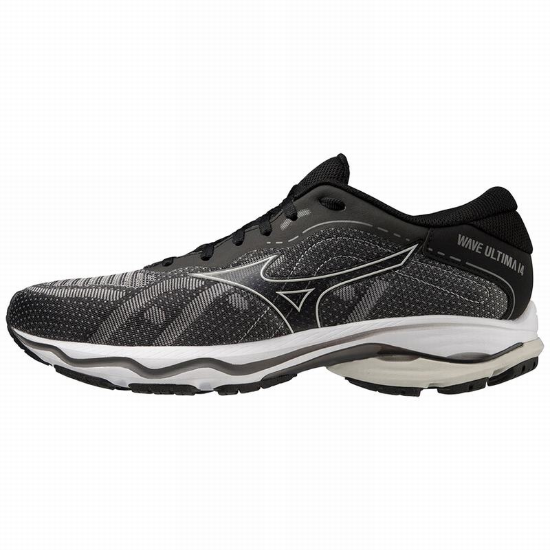 Mizuno Wave Ultima 14 Παπουτσια για Τρεξιμο ανδρικα μαυρα ασημι | Greece M0539DE