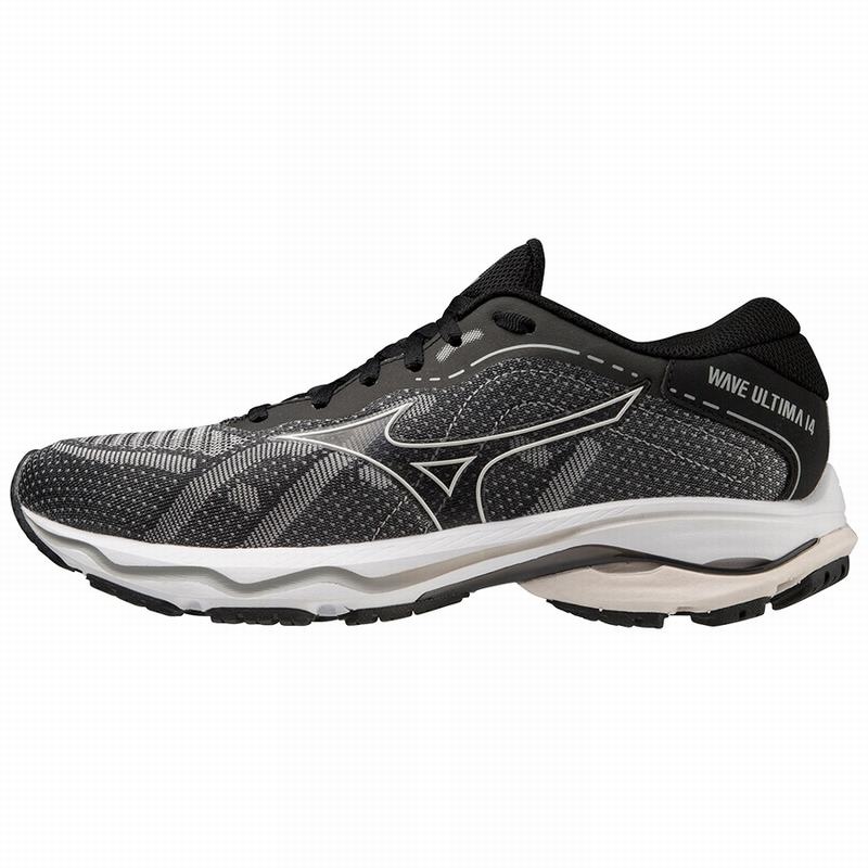 Mizuno Wave Ultima 14 Παπουτσια για Τρεξιμο γυναικεια μαυρα ασημι | Greece M2584JD