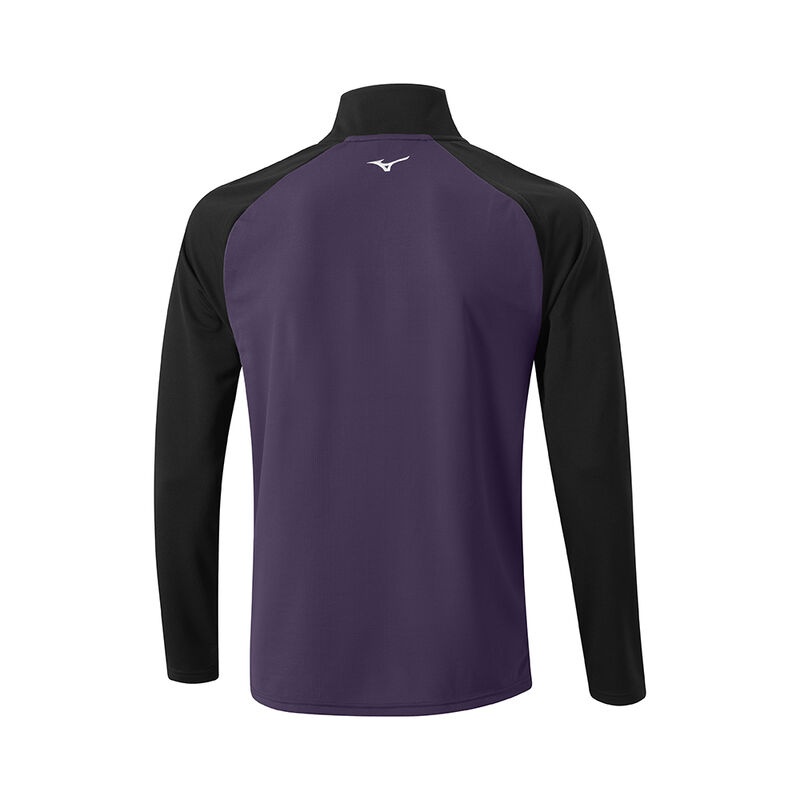 Mizuno Χειμερινά Breeze Bloc 1/4 Zip Αριστος ανδρικα μωβ | Greece M6937DH