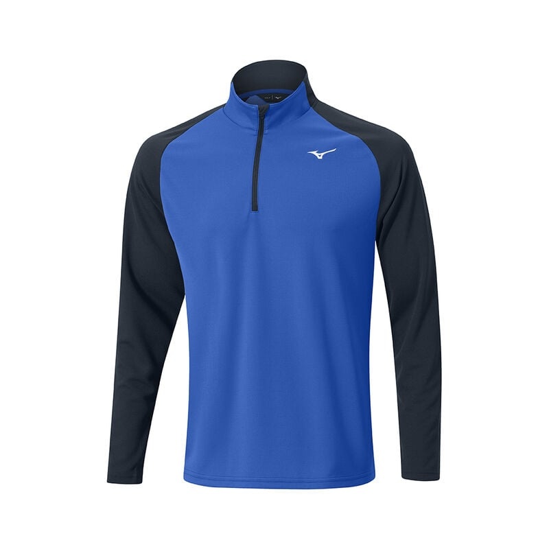 Mizuno Χειμερινά Breeze Bloc 1/4 Zip Αριστος ανδρικα μπλε | Greece M9635KW