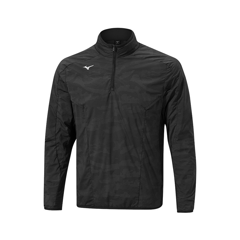 Mizuno Χειμερινά Stretch 1/4 Zip Αριστος ανδρικα μαυρα | Greece M7958NE