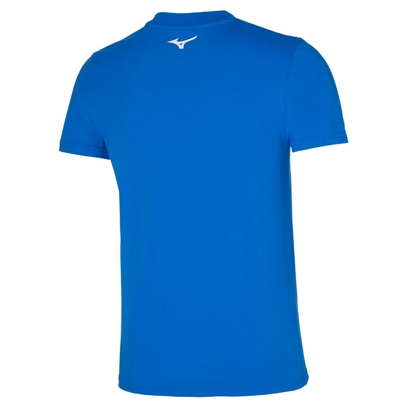 Mizuno σταμπεσ Tee μπλουζακια ανδρικα μπλε | Greece M2168GW