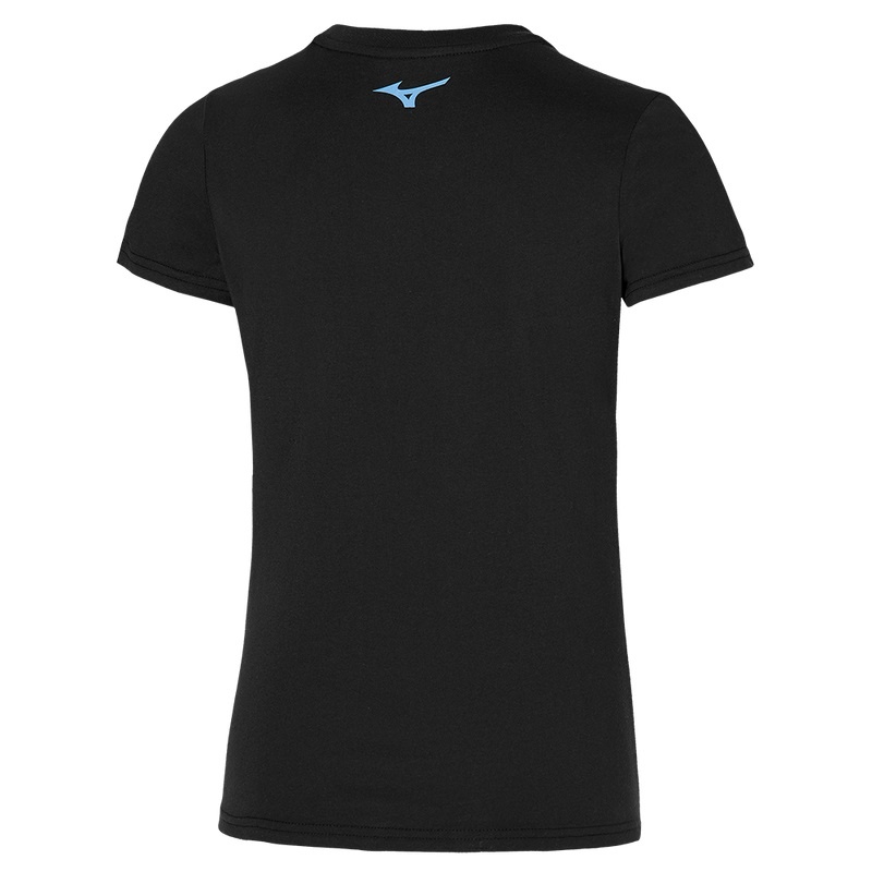 Mizuno σταμπεσ Tee μπλουζακια γυναικεια μαυρα | Greece M9304FR